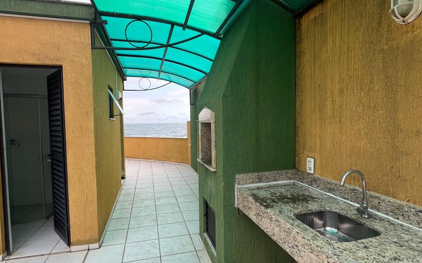 Cobertura frente mar com 2 quartos no canto de Bombas – Residencial Leonardo, 202