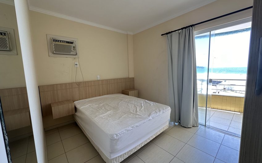 Apartamento frente mar com churrasqueira em Bombas – Residencial Estrela do Mar